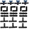 Ascension 16 MM Drip Irrigation Pipe Fittings, Accessories, Elbows, Tee, Straight Connectors, Taps Agro Drip Irrigation Tools Garden Water Supplying Kit (15Pcs Each Total 60 Pieces)